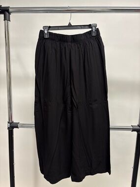 H&M Black High Waisted Wide Leg Soft Pants